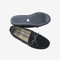 Classic Suede Knot Moccasin Slippers 5541-M-2