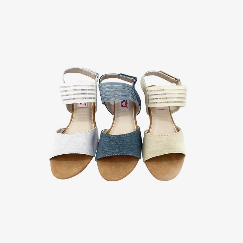 Canvas Elastic Strap Sandals For Women